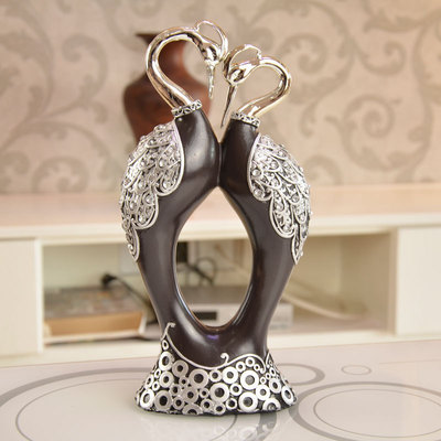 32cm情侶丹頂鶴 創意婚慶家居的浪漫之選